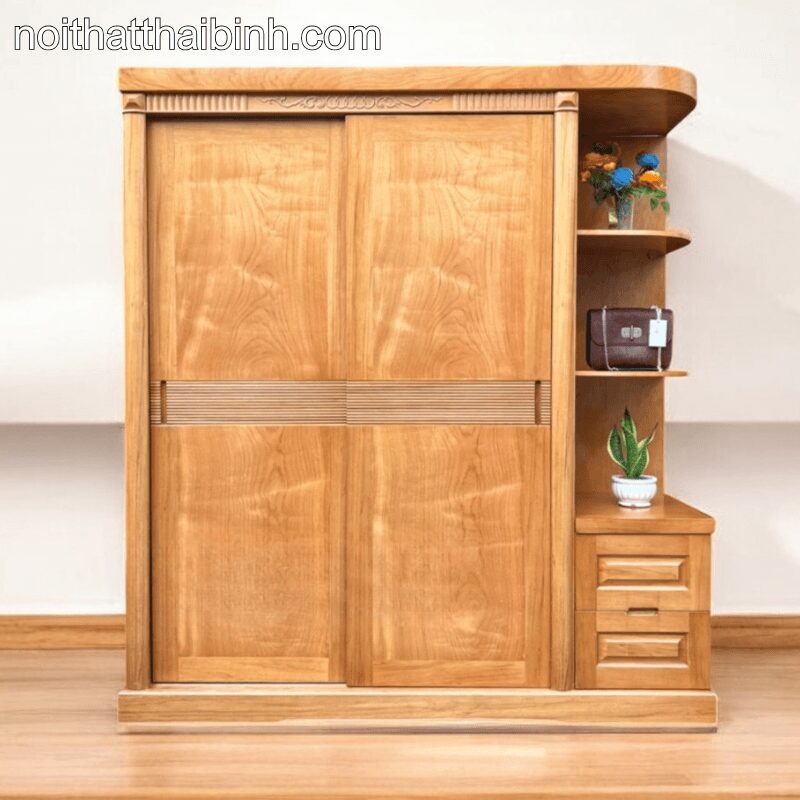 Mẫu tủ quần áo gỗ tự nhiên hiện đại cho không gian sang trọng 19 Mẫu tủ quần áo gỗ tự nhiên hiện đại