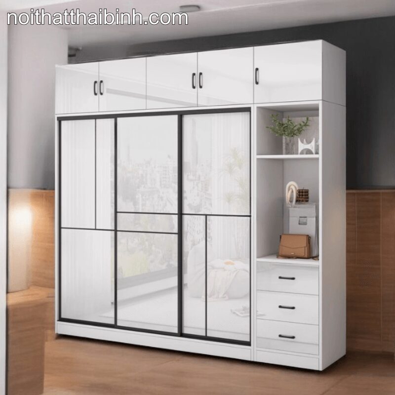 Tủ quần áo đẹp hiện đại cho không gian sống 5 Mẫu tủ quần áo gỗ đẹp hiện đại dành cho mọi gia đình