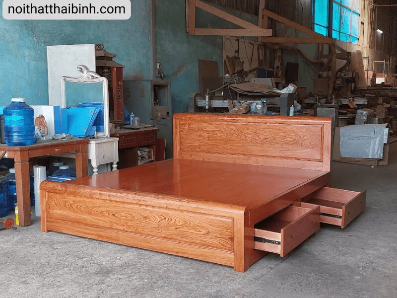 Giường gỗ tự nhiên Giường gỗ tự nhiên