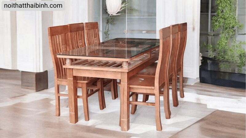 Bộ bàn ăn 6 ghế hiện đại