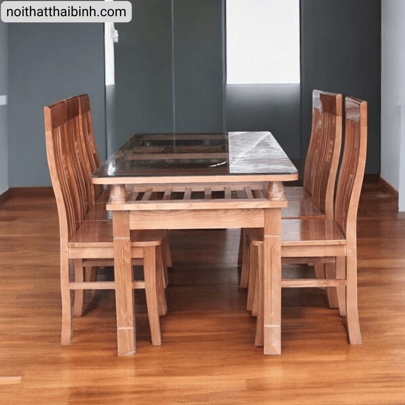Bộ bàn ăn 6 ghế gỗ