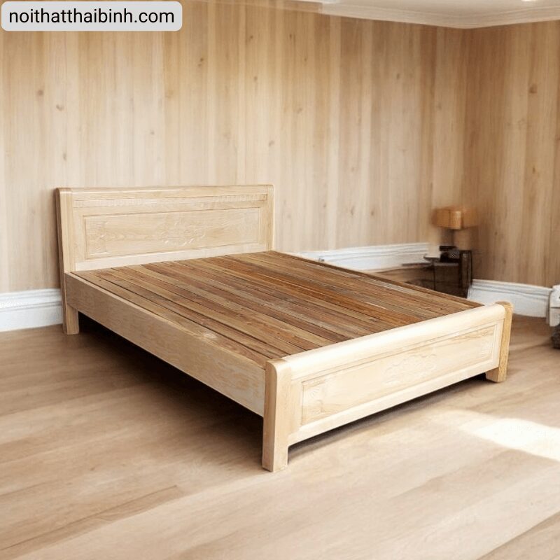 Mẫu giường ngủ gỗ tự nhiên đẹp
