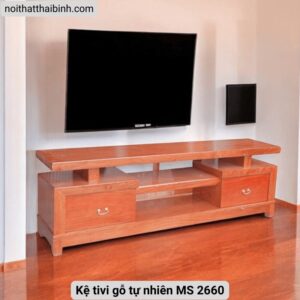 Kệ tivi gỗ tự nhiên MS 2660