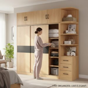 Tủ quần áo hiện đại giá rẻ phong cách tối giản