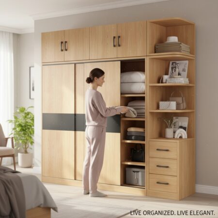 Tủ quần áo hiện đại giá rẻ phong cách tối giản