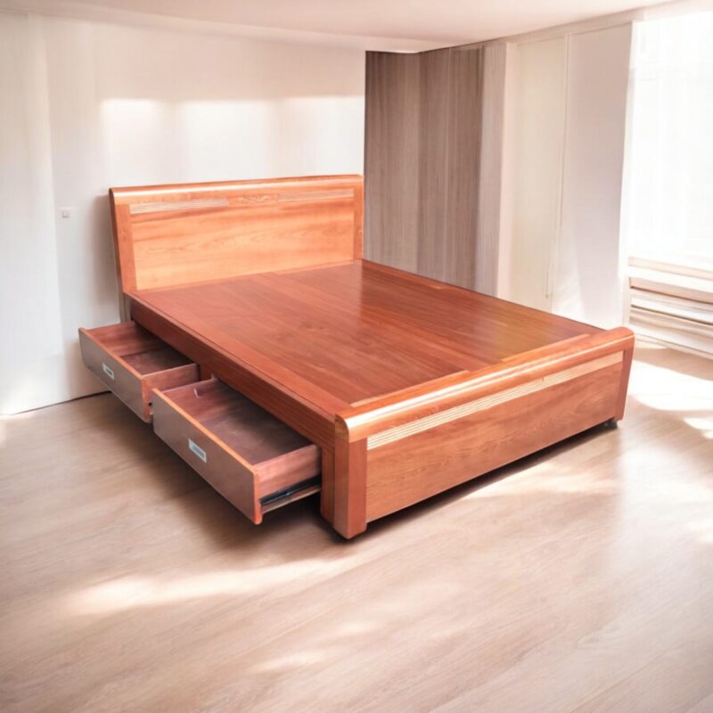 3 cách trang trí giường gỗ tạo không gian 1 4 Hướng Dẫn Vệ Sinh Giường Gỗ Đúng Cách