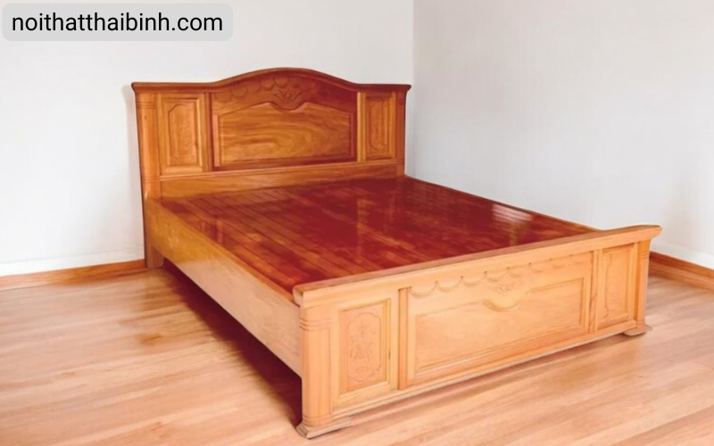 Giường gỗ đơn giản Giường gỗ đơn giản