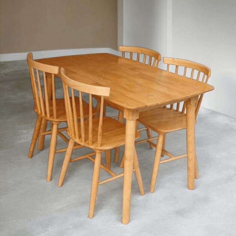 Bàn ăn gỗ 4 ghế MS 3089 4 Bàn ăn gỗ 4 ghế MS 3089 - Ảnh 4