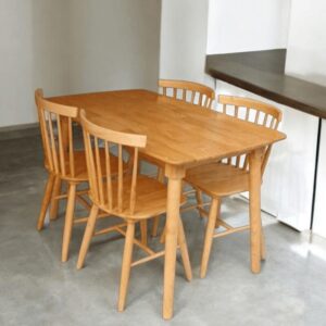 Bàn ăn gỗ 4 ghế MS 3089