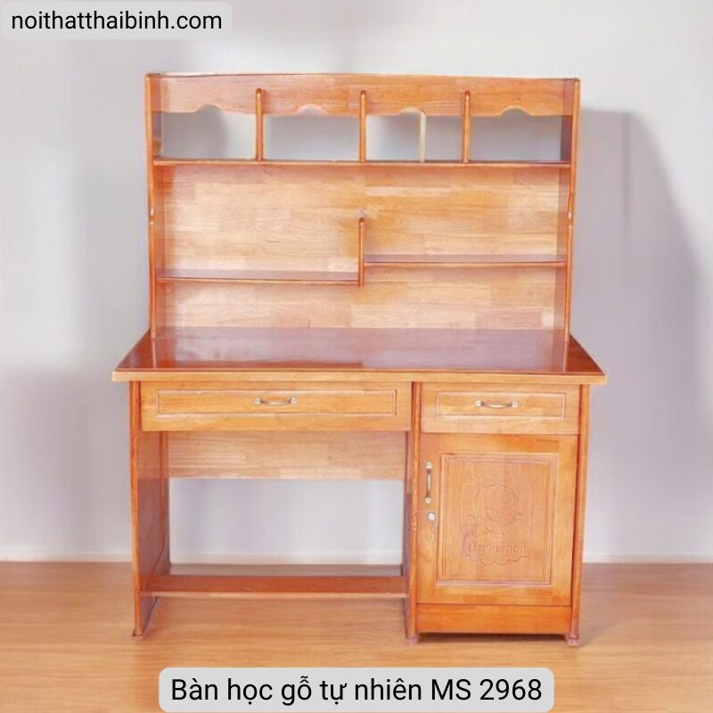 Bàn học gỗ tự nhiên MS 2968 5 Bàn học gỗ tự nhiên MS 2968 - Ảnh 5