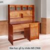 Bàn học gỗ tự nhiên MS 2968 2 Bàn học gỗ tự nhiên MS 2968