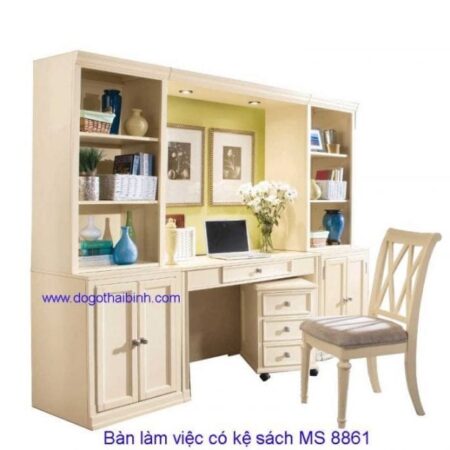 Bàn học MS 8861 Size : 1m8 x 1m9 x 0m5 Giá bán : 7.200.000
