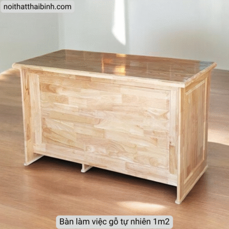 Bàn làm việc gỗ tự nhiên 1m2 MS 2967