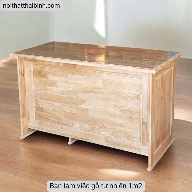 Bàn làm việc gỗ tự nhiên 1m2 MS 2967 6 Bàn làm việc gỗ tự nhiên 1m2 MS 2967 - Ảnh 6