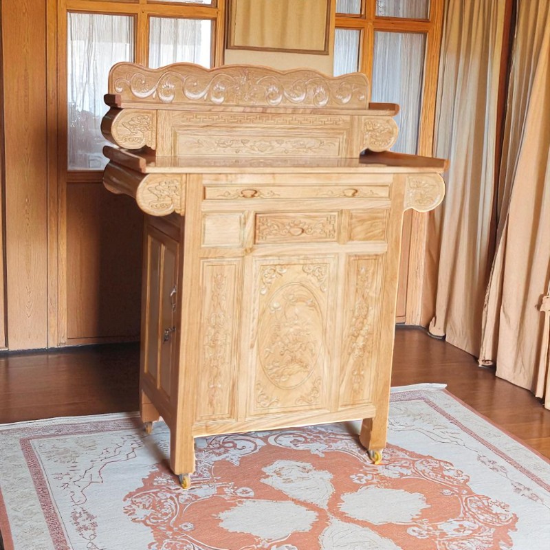 Bàn thờ gia tiên 2 tầng gỗ tự nhiên