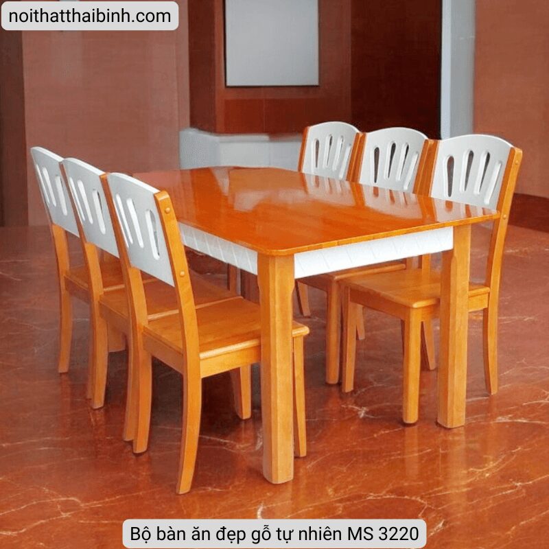 Bộ bàn ăn đẹp MS 3220 3 Bộ bàn ăn đẹp MS 3220 - Ảnh 3
