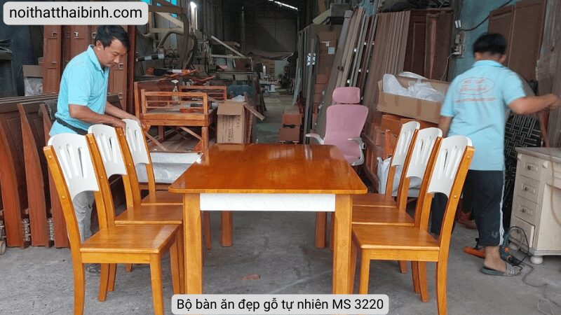 Bộ bàn ăn đẹp MS 3220 7 Bộ bàn ăn đẹp MS 3220 - Ảnh 7