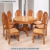 Bộ bàn ăn gỗ gõ đỏ tự nhiên MS 9685 - Hình ảnh 5