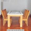 Bộ bàn ăn gỗ mặt đá 6 ghế MS 2822 12 Bộ bàn ăn gỗ mặt đá 6 ghế MS 2822