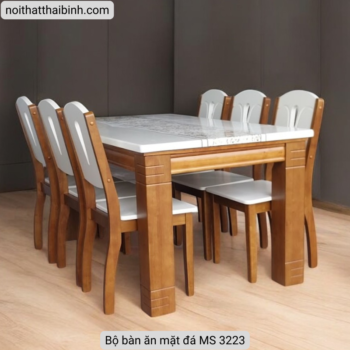 Bộ bàn ăn mặt đá MS 3223