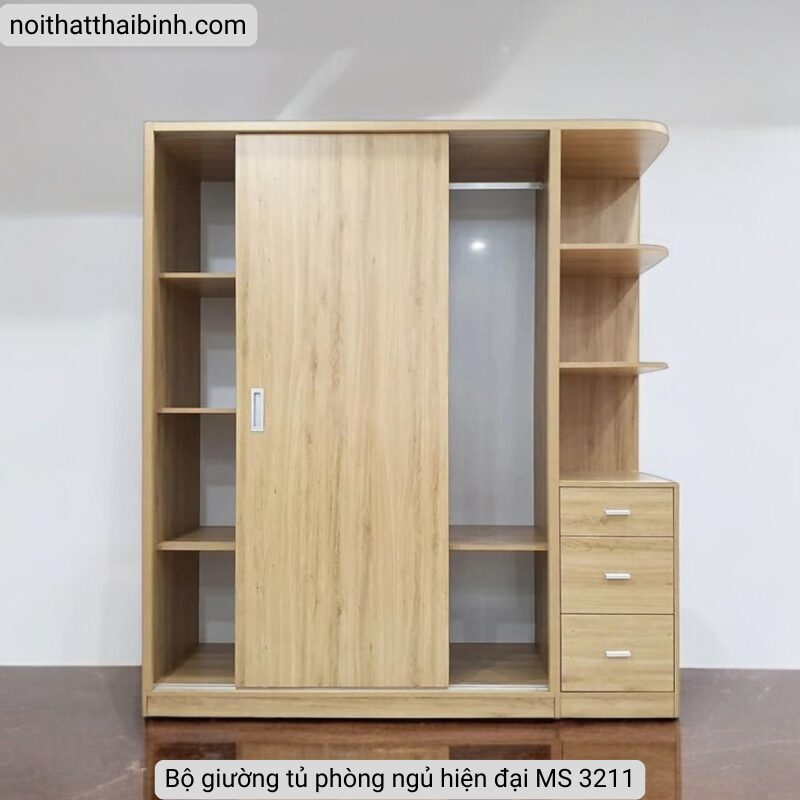 Bộ giường tủ phòng ngủ hiện đại MS 3211 3 Bộ giường tủ phòng ngủ hiện đại MS 3211 - Ảnh 3