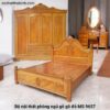 Bộ nội thất phòng ngủ gỗ gõ đỏ MS 9657 2 Bộ nội thất phòng ngủ gỗ gõ đỏ MS 9657