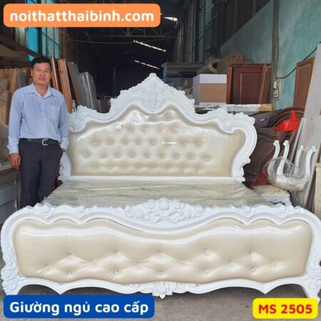 Giường ngủ tân cổ điển cao cấp MS 2505