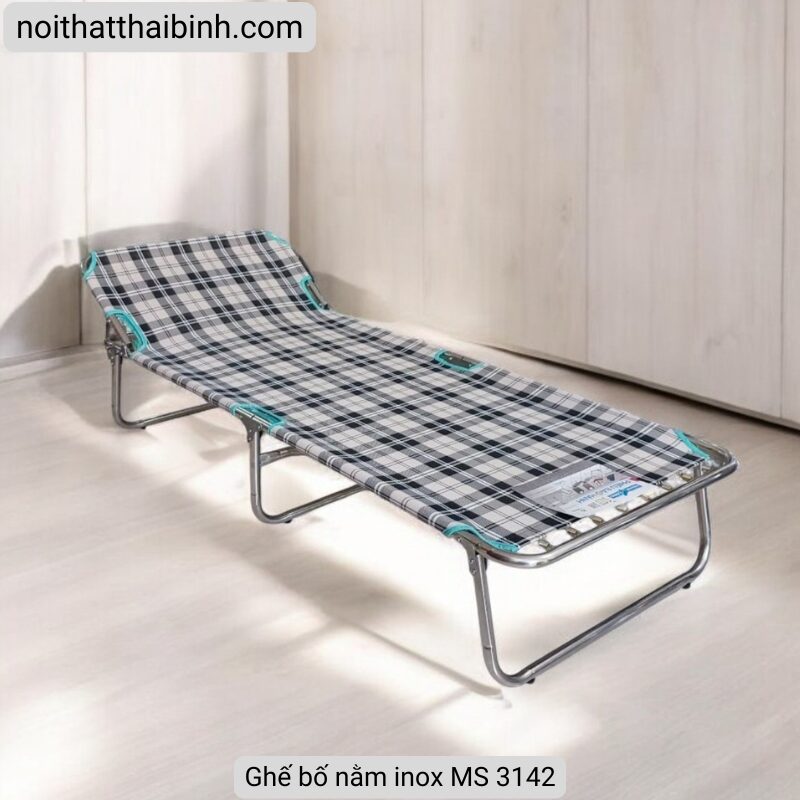 Ghế bố nằm inox MS 3142 | Thương hiệu THÀNH CÔNG Chính Hãng 2 Ghế bố nằm inox MS 3142 | Thương hiệu THÀNH CÔNG Chính Hãng - Ảnh 2