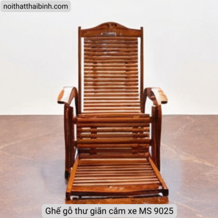 Ghế gỗ thư giãn căm xe MS 9025