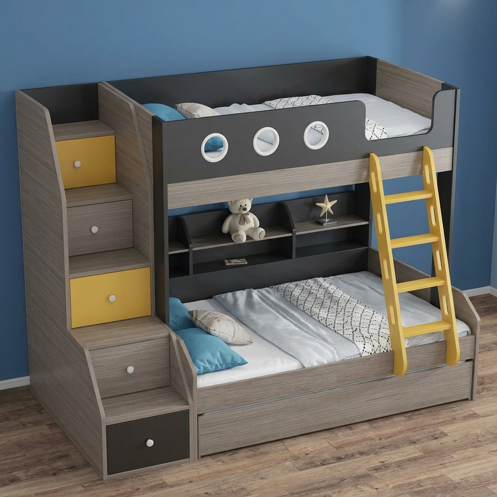 Giường 2 tầng trẻ em 1m2