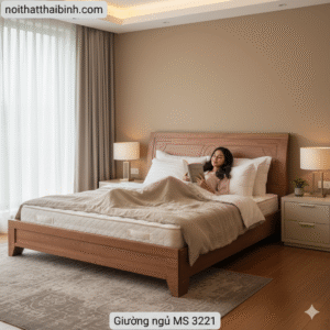 Giường Ngủ Hiện Đại MDF Xoan Đào