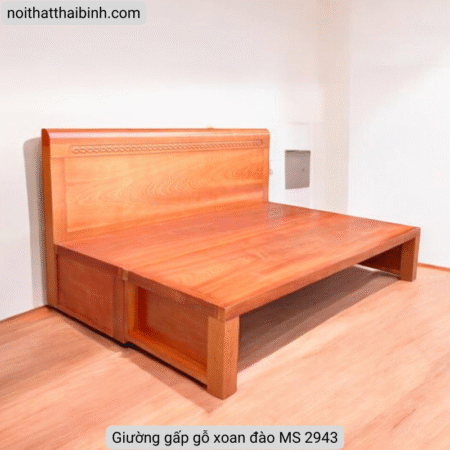 Giường gấp gỗ xoan đào MS 2943