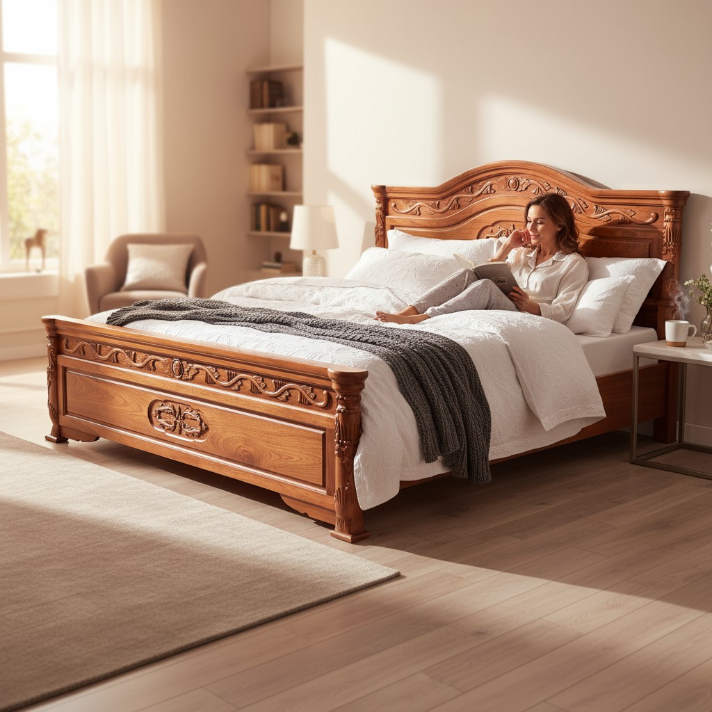 GIƯỜNG GỖ CÔNG NGHIỆP TẠI QUẬN 1 - MẪU ĐẸP GIÁ TỐT 2025 27 Giường gỗ công nghiệp hiện đại tại Quận 1 TPHCM