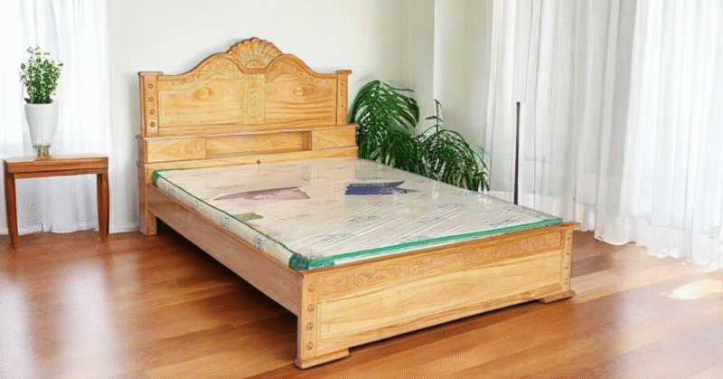 Giường gỗ gõ đỏ cao cấp MS 2929 - Ảnh 2