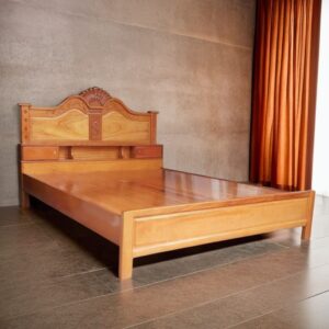 Giường gỗ gõ đỏ tự nhiên MS 1961