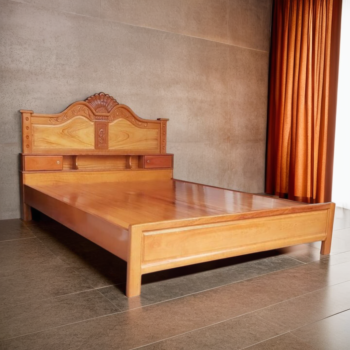 Giường gỗ gõ đỏ tự nhiên MS 1961