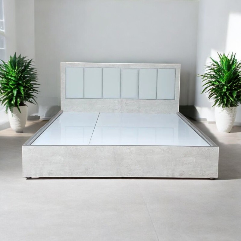 Giường ngăn kéo MS 3020 màu xám hiện đại