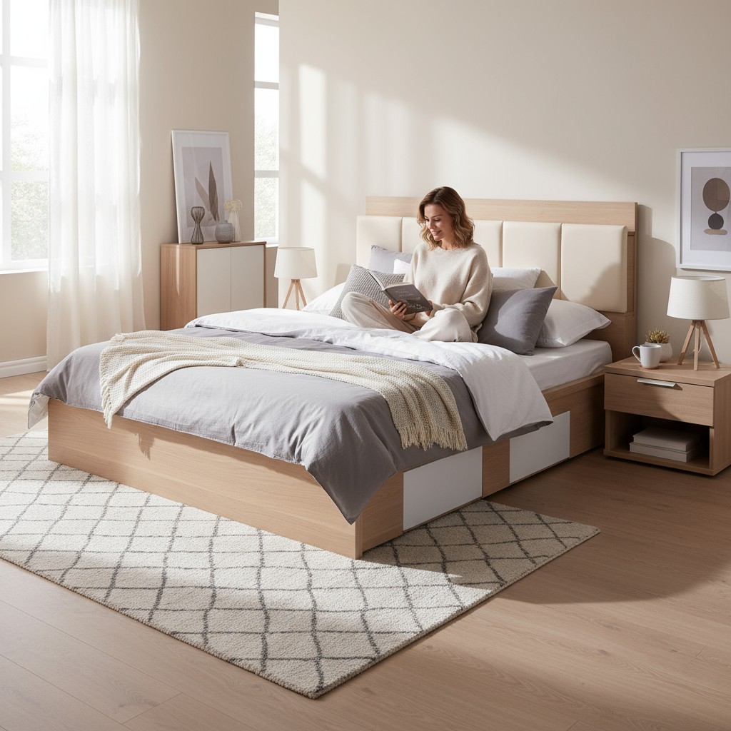 Giường ngủ có ngăn kéo thông minh cho căn hộ quận 1