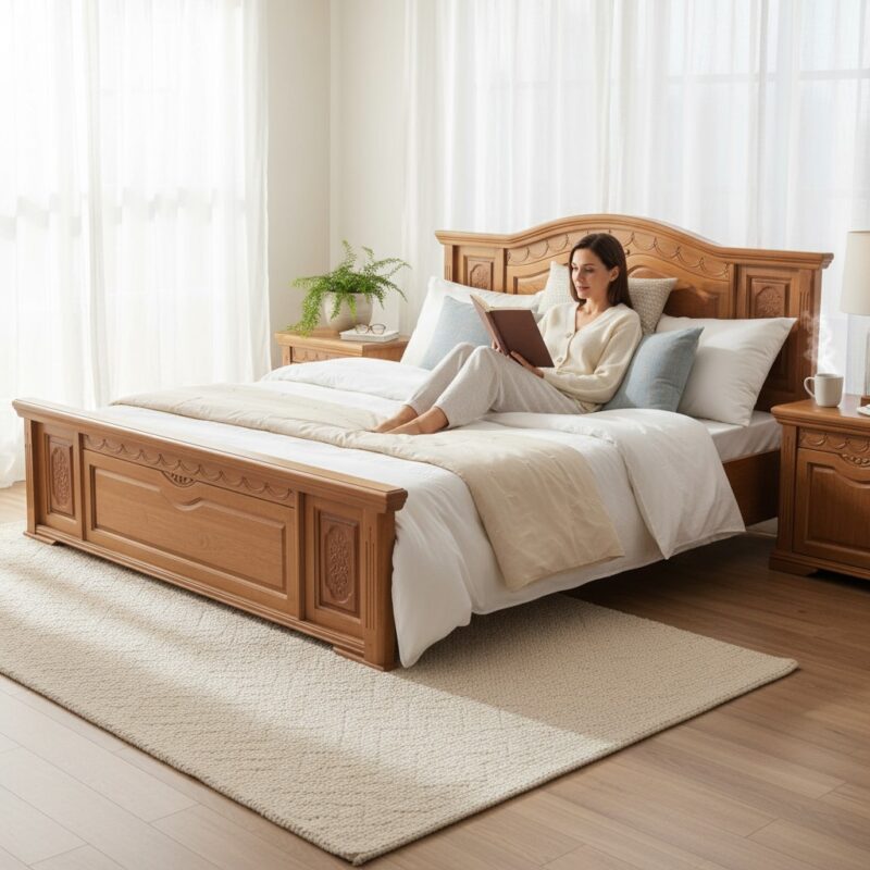 Giường Ngủ Tại Quận 1 - Top Địa Chỉ Uy Tín & Mẫu Mã Đẹp 2025 1 Giường ngủ gỗ công nghiệp hiện đại tại quận 1 TPHCM
