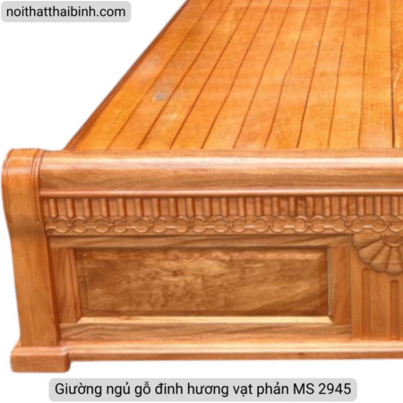 Giường ngủ gỗ đinh hương vạt phản MS 2945