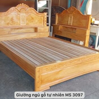 Giường ngủ gỗ gõ đỏ cao cấp MS 3097 7 Giường ngủ gỗ gõ đỏ cao cấp MS 3097