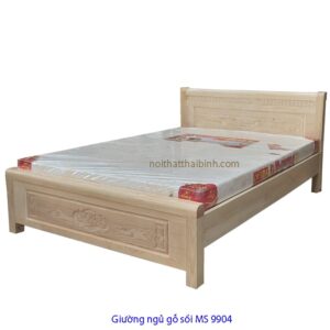 Giường ngủ gỗ sồi tự nhiên MS 9904 Giá bán = 5.000.000 đ