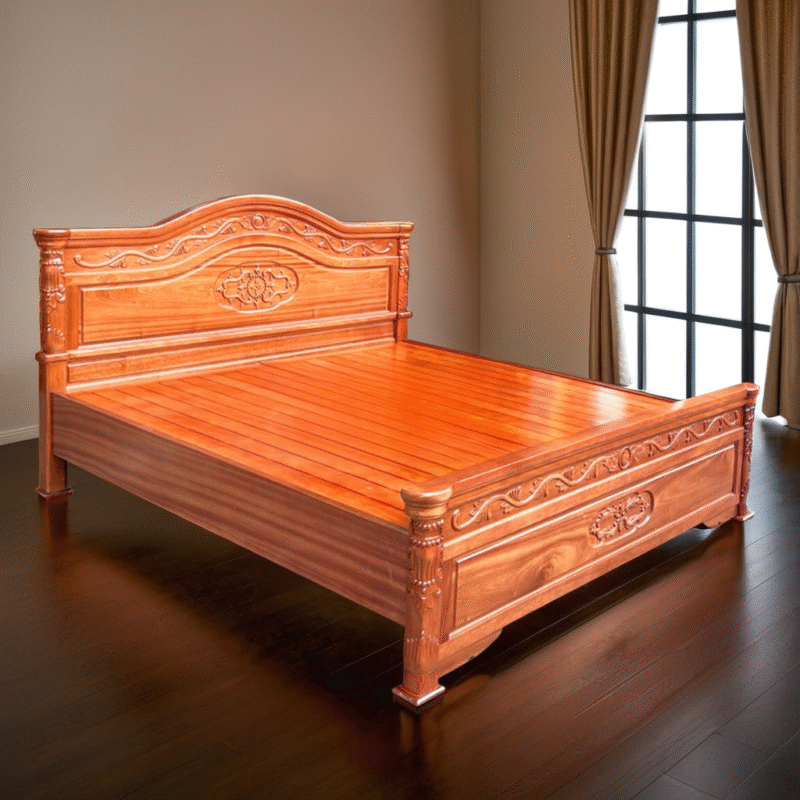 Giường ngủ gỗ xoan đào MS 3186 - Ảnh 2