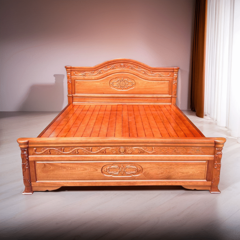 Giường ngủ gỗ xoan đào MS 3186 - Ảnh 3