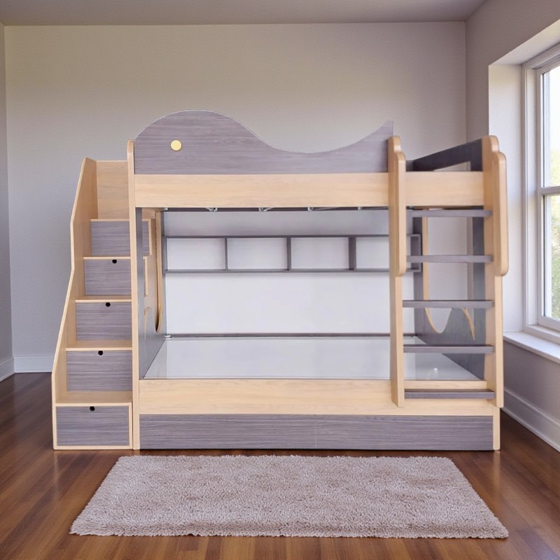 Giường tầng cho bé hình cá heo MS 3175 8 Giường tầng an toàn cho bé trai và bé gái tại TPHCM