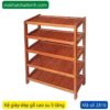 Kệ Giày Dép Gỗ 5 Tầng MS 2816 | GIAO HỎA TỐC TPHCM