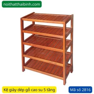 Kệ Giày Dép Gỗ 5 Tầng MS 2816 | GIAO HỎA TỐC TPHCM