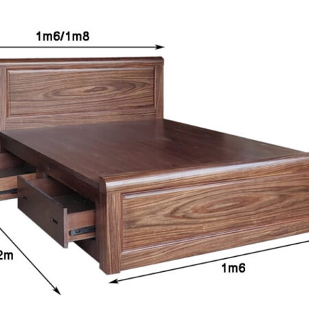 Giường gỗ tự nhiên cao cấp MS 3050