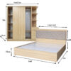 Bộ giường tủ phòng ngủ hiện đại MS 3211 - Hình ảnh 5