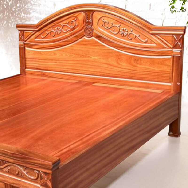 Mẫu giường gỗ xoan đào đẹp MS 3187 - Ảnh 3